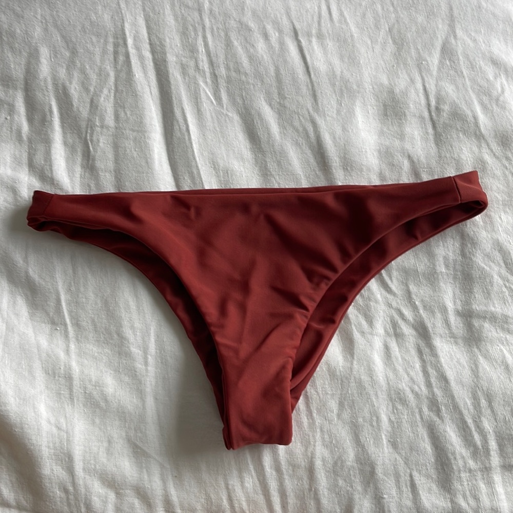Mikoh cheeky seamless red bikini bottoms
